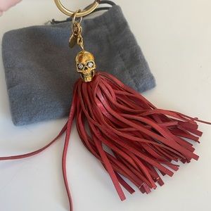 Alexander McQueen skull tassel key chain